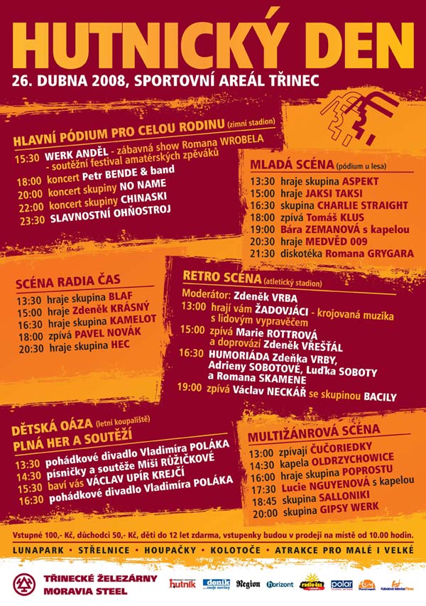 Hutnický den 2008 v Třinci - program