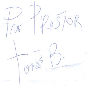 Tomáš Belko - podpis